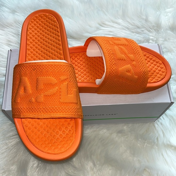 🆕 APL Men’s Big Logo Techloom Slide in Orange Size 11 UNISEX - Picture 1 of 10